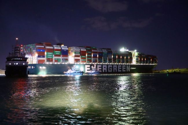 Suez Canal Ever Given Stuck