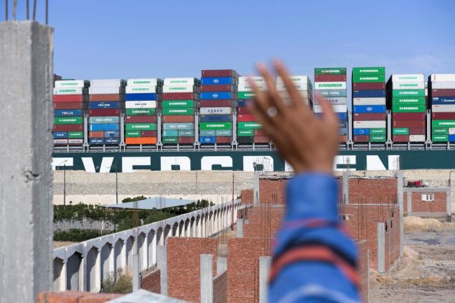 Suez Canal Ever Given Stuck