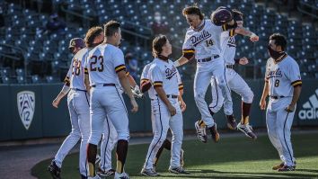 Arizona State’s Sean McLain Hitting A Massive Home Run After Being Thrown At For His Bat-Flip Is Beautiful Poetic Justice