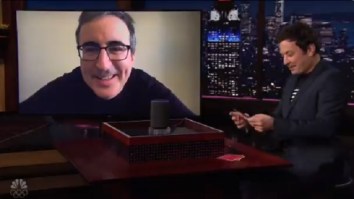 Things Get Awkward On ‘Tonight Show With Jimmy Fallon’ When John Oliver Asks Alexa About Amazon’s Working Conditions