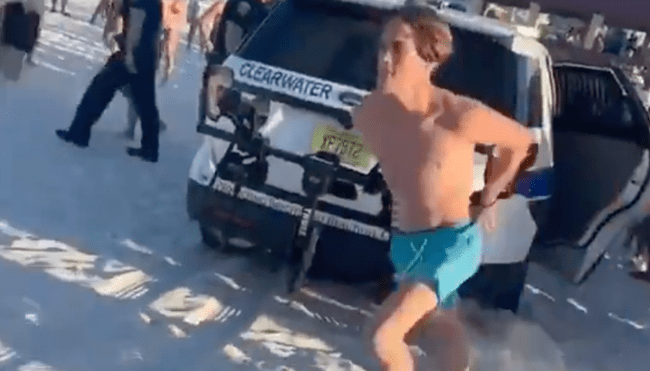 spring breaker escapes police car handcuffed