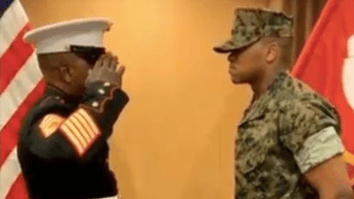 Marine Corps Master Sergeant Michael Fisher Gave His Son An Emotional First Salute In This Touching Video