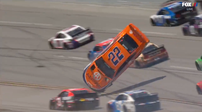 Joey Logano Talladega Crash