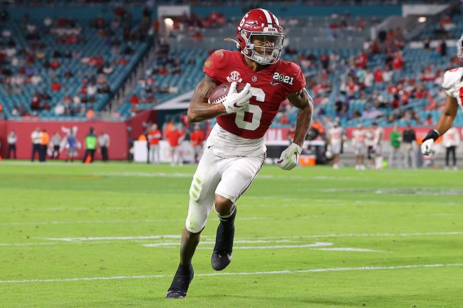 Former Alabama WR DeVonta Smith continues to clown the doubters about his size leading up to NFL Draft