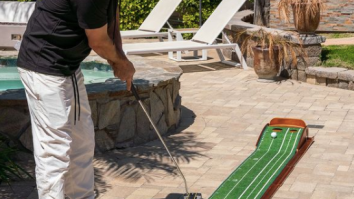 Be A Beast On The Putting Green With The Mobile Practice Mat That’ll Have You Winning All The Skins
