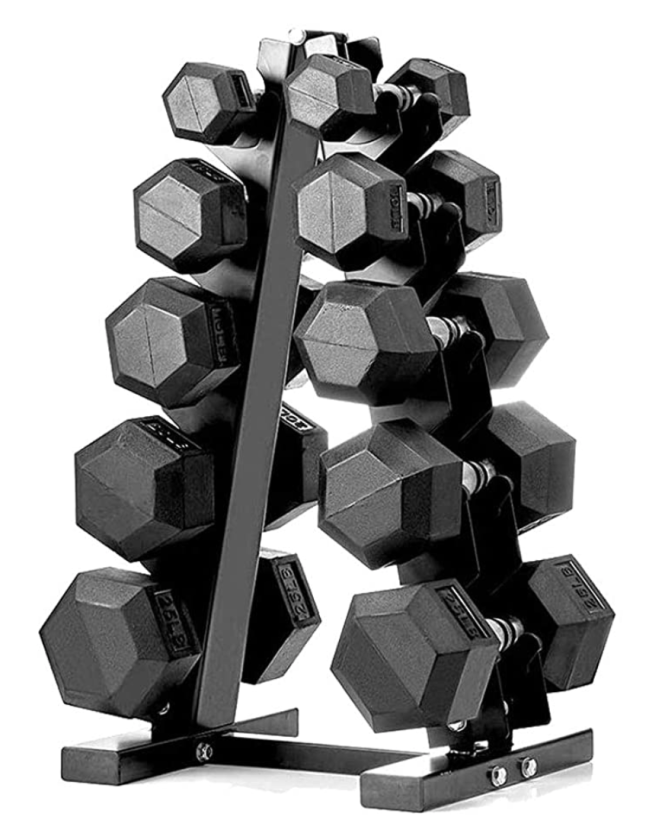 Dumbbell Set with A-Frame Rack