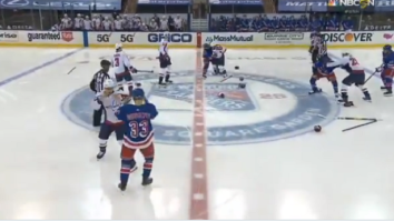 NY Rangers-Washington Capitals Game Starts Off With An All-Out Brawl Days After Tom Wilson Incident