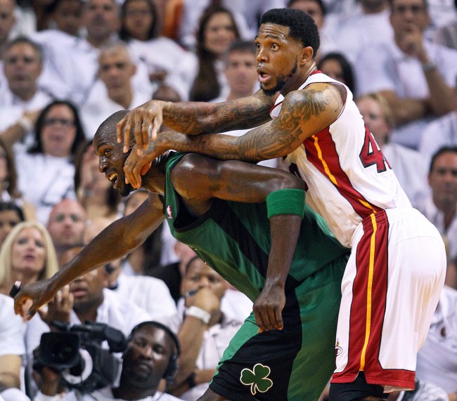 Former NBA player Udonis Haslem slams Kevin Garnett for being a fake tough guy who just spewed trash-talk to upset opponents
