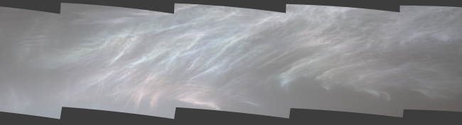 Mount Sharp Clouds Mars