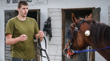 Nikola Jokic Is Back In Serbia Riding A Horse Drawn-Buggy To Relax After Not Missing A Game In 2020/21