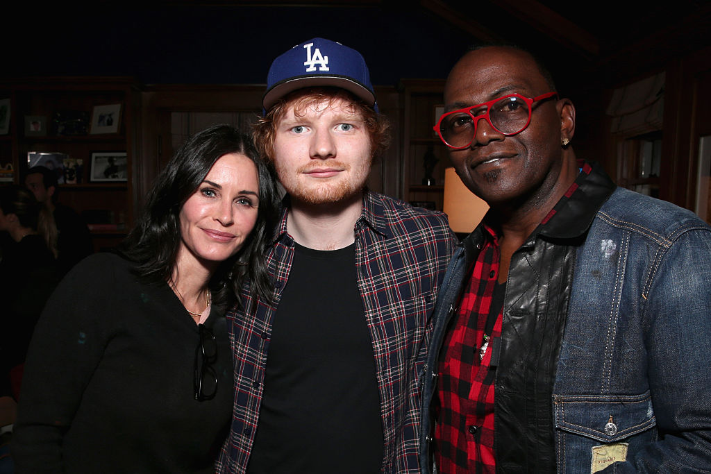 Ed Sheeran and Courteney Cox