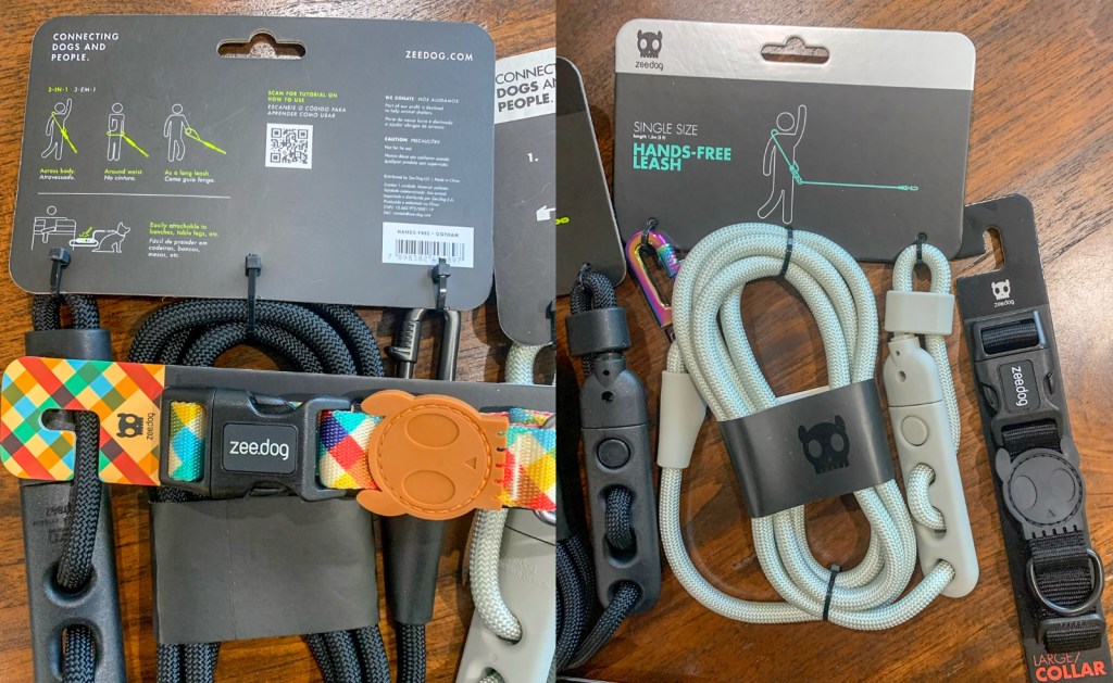 Hands-Free Dog Leashes Zee.Dog adjustable rope dog leash