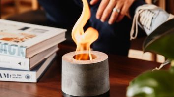 The Personal Concrete Fireplace We Never Knew We Needed, Until Now
