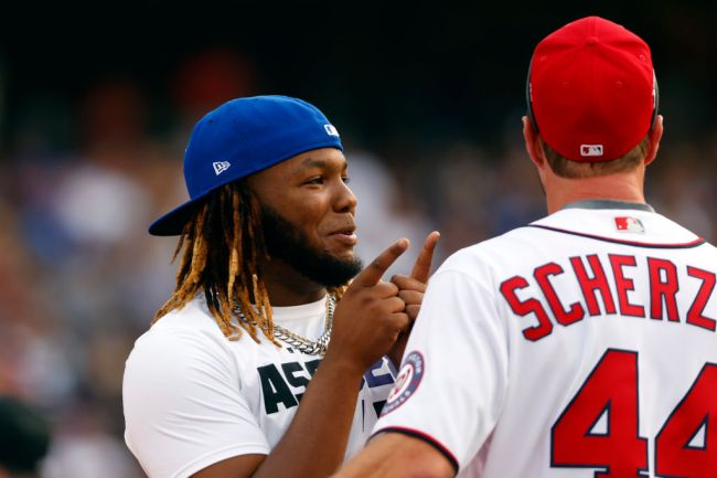 All-Star Game Vlad Guerrero Jr. Max Scherzer 2021 T-Mobile Home Run Derby