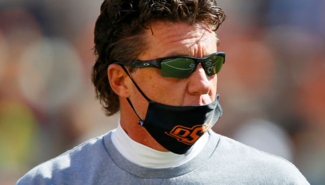 Mike Gundy new hairdo mullet