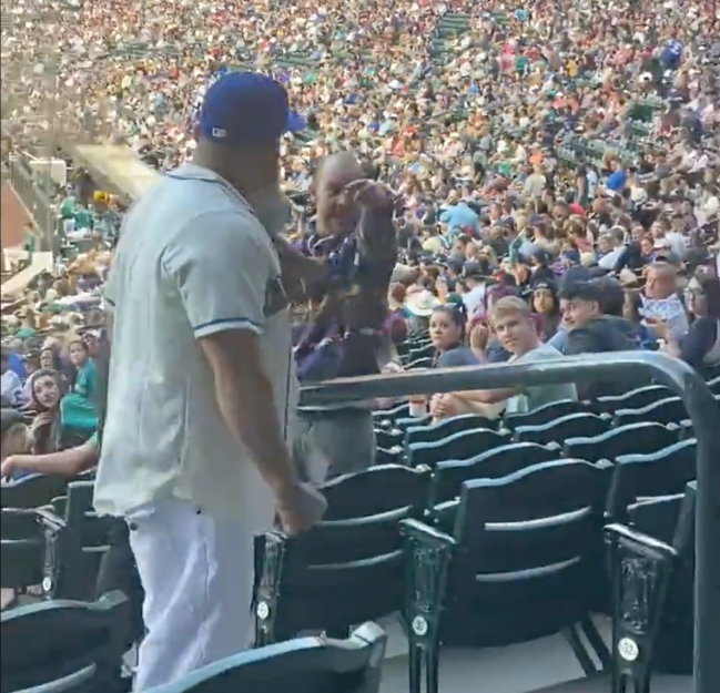 Seattle Mariners fan fight
