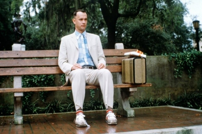 forrest gump sitting on bench