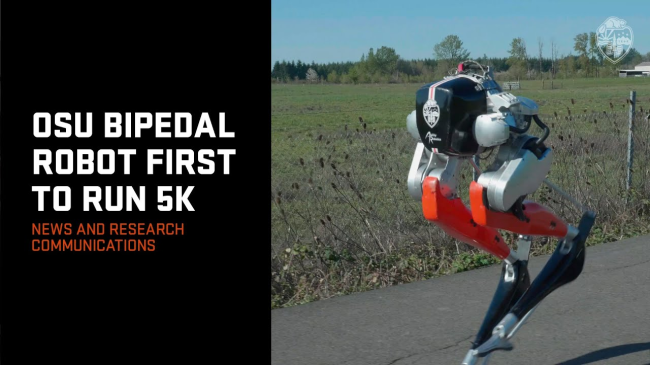 A Bipedal Robot Just Made History By Running A 5K On Outdoor Terrain