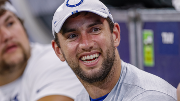 This Photo Of Andrew Luck Rocking Zip-Off Cargo Pants Belongs In A Museum