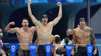 Watching Rowdy Gaines Call Team USA Setting A World Record In The 4×100 Medley Relay Is Electrifying