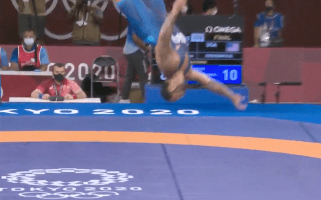 Gabe Steveson Backflip Olympics