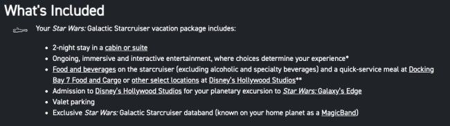 galactic cruiser disney world