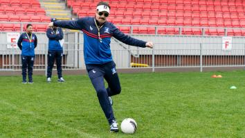 ‘Ted Lasso’ Writer Claps Back At Fans Doubting The Show’s Athletic Prowess With BTS Video Of Insane Free-Kick