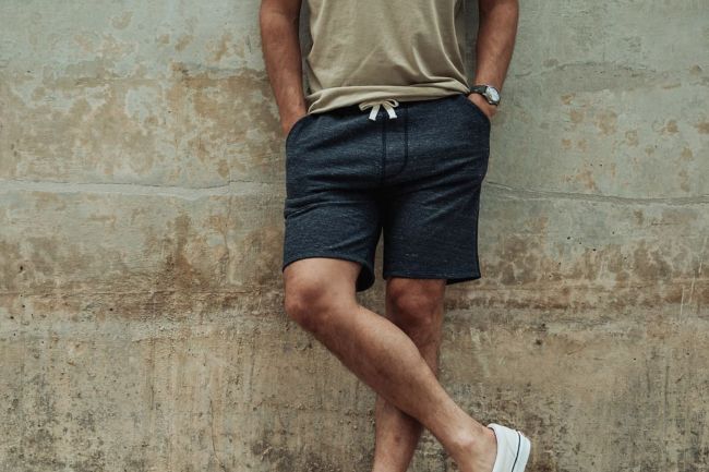 flint and tinder french terry sweat short