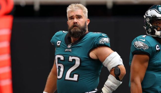 Jason Kelce Bleach Blonde Hair Bet Zach Ertz Philadelphia Eagles