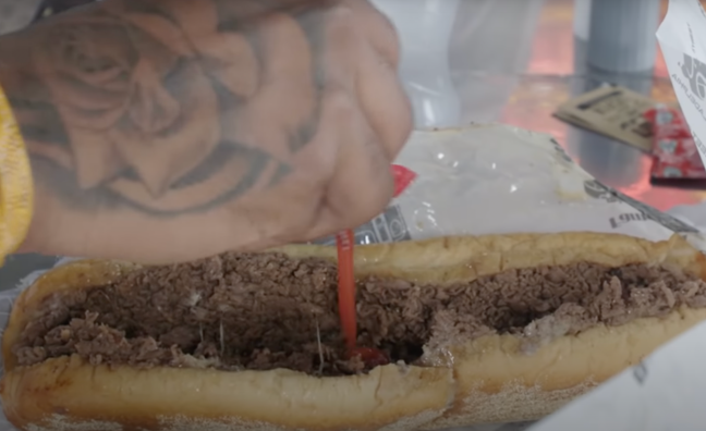 Miles Sanders philly fans favorite cheesesteak