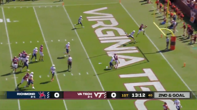 Tre Turner Catch Virginia Tech