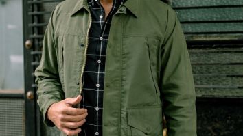 Get This Military-Inspired Waxed Station Jacket For Over 35% Off