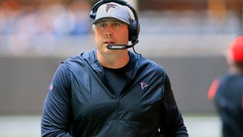 Falcons’ Coach Arthur Smith Tapes A Ted Lasso ‘Believe’ Sign To The Wall During Press Conference