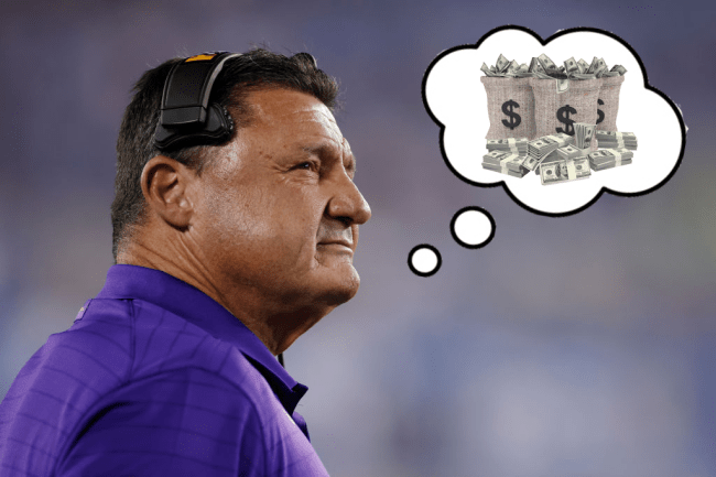Ed Orgeron Sonic Cheeseburger $17 Million Buyout