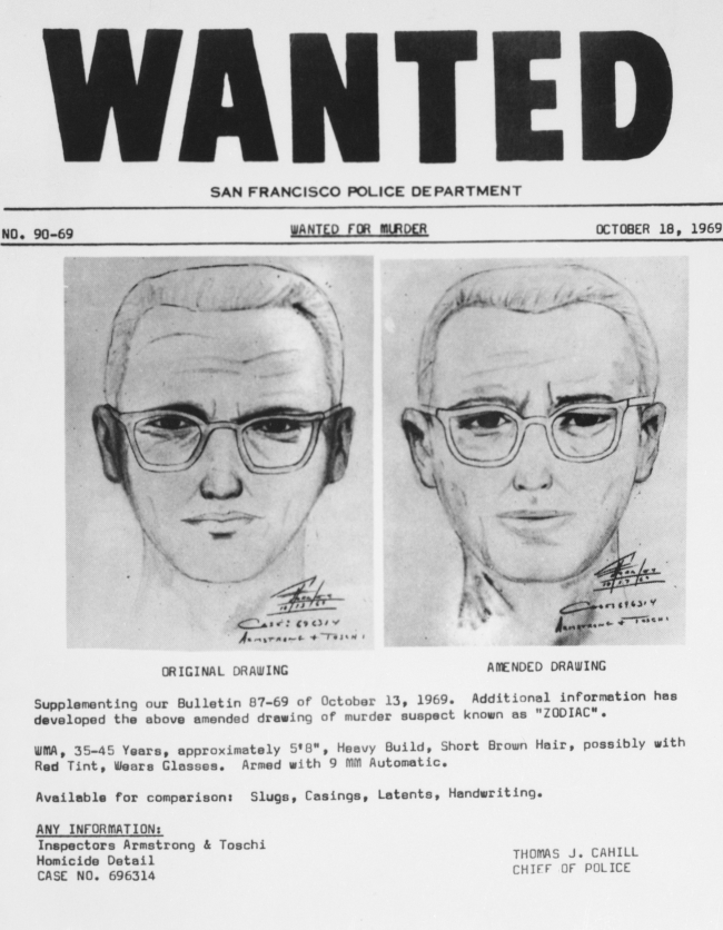 FBI San Francisco PD Dispute Claims Zodiac Killer Has Been Identified