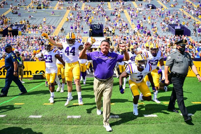 Ed Orgeron LSU Fired Girlfriends Children Practice Fake News Players React Report
