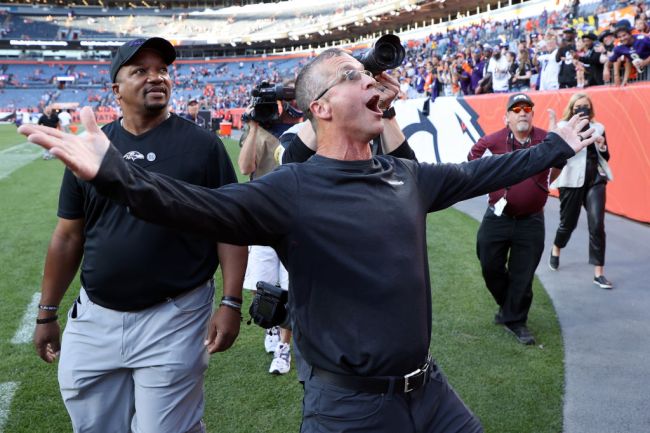John Harbaugh Vic Fangio Ravens Rushing Record
