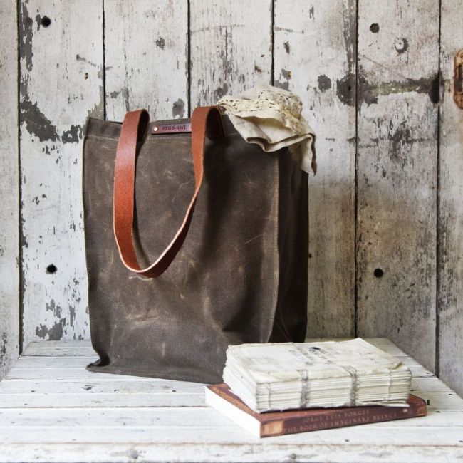 Waxed Canvas Marlow Carryall Tote Bag