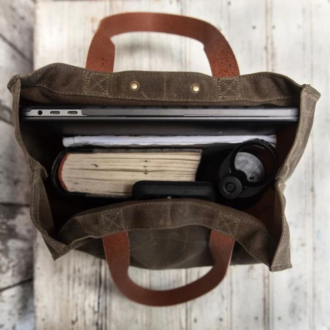 Waxed Canvas Marlow Carryall Tote Bag