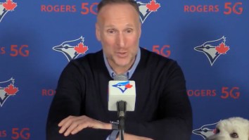Very Good Dog Crashes Press Conference With Blue Jays President Mark Shapiro