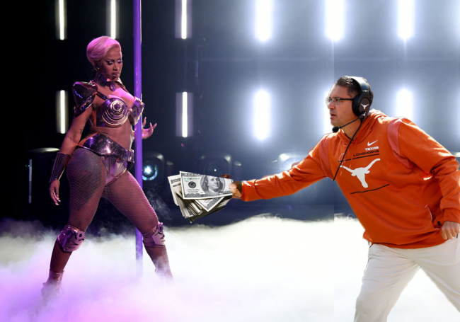 The Pole Assassin Jeff Banks Stripper Girlfriend Emotional Support Monkey Gia Capuchin Special Teams Coach University Of Texas Longhorns Dani Thomas Cardi B 