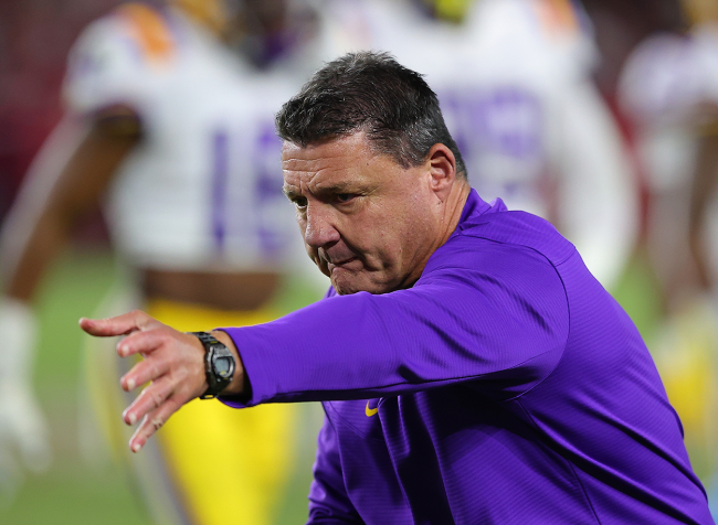 Ed Orgeron LSU Tigers Lame Duck