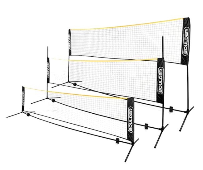 Boulder Height Adjustable Portable Badminton, Pickleball & Volleyball Net