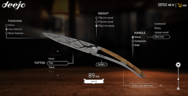 Deejo Customization Interface