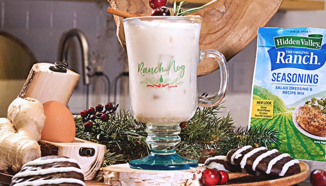 hidden valley ranch eggnog kit