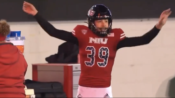 NIU’s Kicker LOST HIS MIND During Exhilarating Game-Winning Field Goal Celebration (Video)