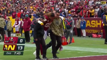 WFT’s Chase Young Refuses To Get On Cart, Attempts To Walk To Locker Room After Suffering Serious-Looking Knee Injury