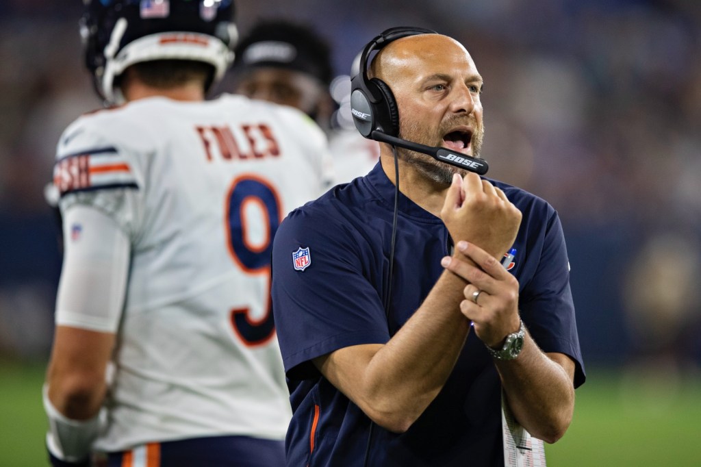 NFL fans roast Matt Nagy defending the taunting rule