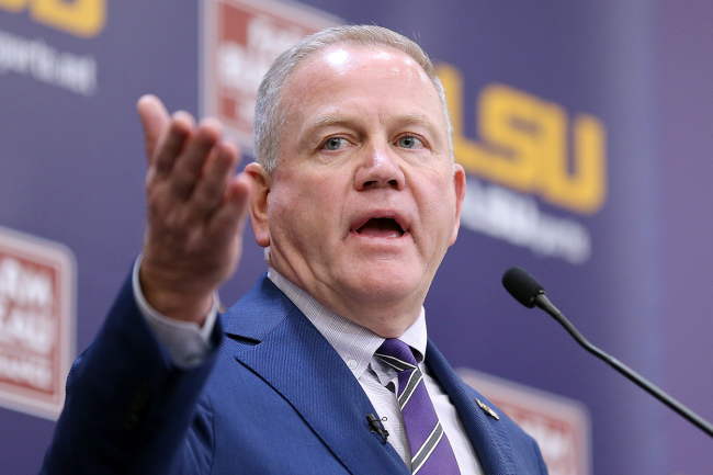 Brian Kelly Can't Stop Saying 'Family' After Becoming Head Coach At LSU