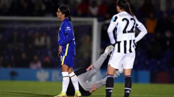 Chelsea Soccer Star Absolutely LEVELED A Pitch Invader And Somehow Got A Yellow Card (Video)